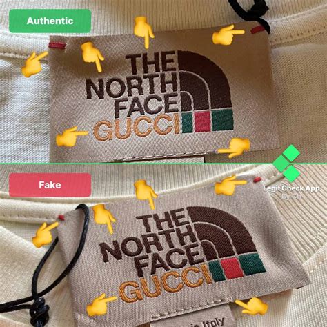 fake north face gucci